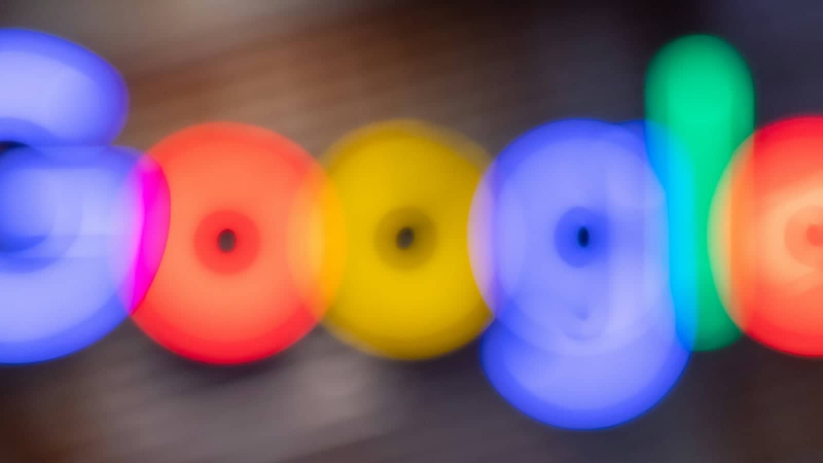 A blurry image of the Google logo. Used in our article about how our customer's rankings improved from rank #30 to rank 1 on Google after we fixed their site's code and structure.
